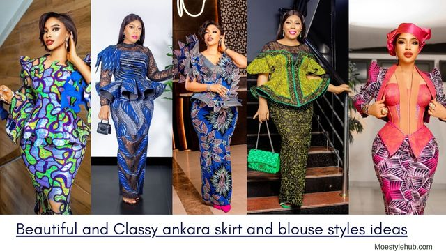 Beautiful and Classy ankara skirt and blouse styles ideas moestylehub.com/2024/01/15/bea…