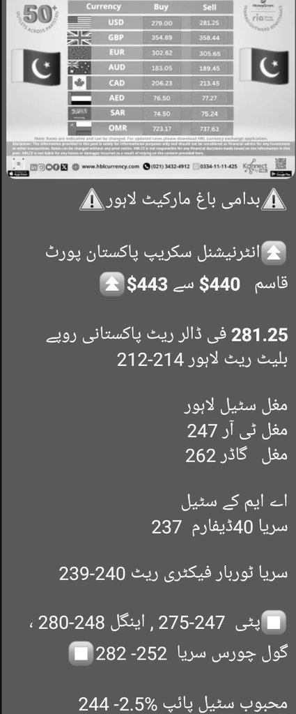 mahmadikk's tweet photo. 🇵🇰⚠️ #Pakistan #Iron #Steel #IronRateUpdate #Scrap #Balochistan #Punjab #Sindh #GilgitBaltistan #Kashmir #KPK #AzadKashmir #Karachi  #Peshawar  ⚠️🇵🇰 https://t.co/ZFhbvUg4pV