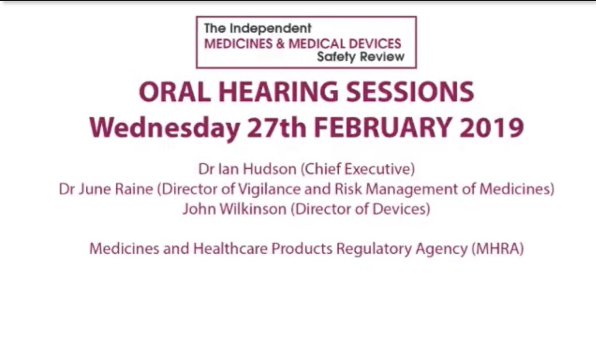 youtu.be/g5w6mlcXvIY?si…

5 years ago the MHRA was questioned at the IMMDS oral hearings -

These hearings were held due to the CATASTROPHIC life altering injuries caused be #mesh #sodiumvalproate #primodos 

Q:Baroness Cumberlege asks the MHRA 
‘ I’d like to start by asking you,…