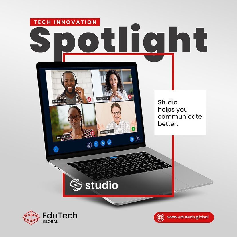 EdutechGlobal's tweet photo. Our tech innovation spotlight this week is 'Studio,' an intuitive space for effective teamwork, learning and collaboration.
Download the studio App today and communicate better.
https://t.co/uxBG33UdeI
#techinnovation #edtech #studio #communicatebetter #EduTechGlobal https://t.co/D2pVXWTNdn