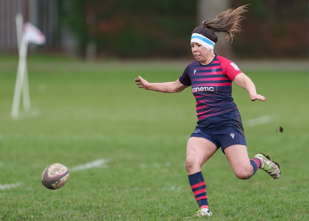 A close encounter at Union Park in the Sarah Beaney Cup. @Cougars_wrfc defeated 22-17 by @watsonianwrugby