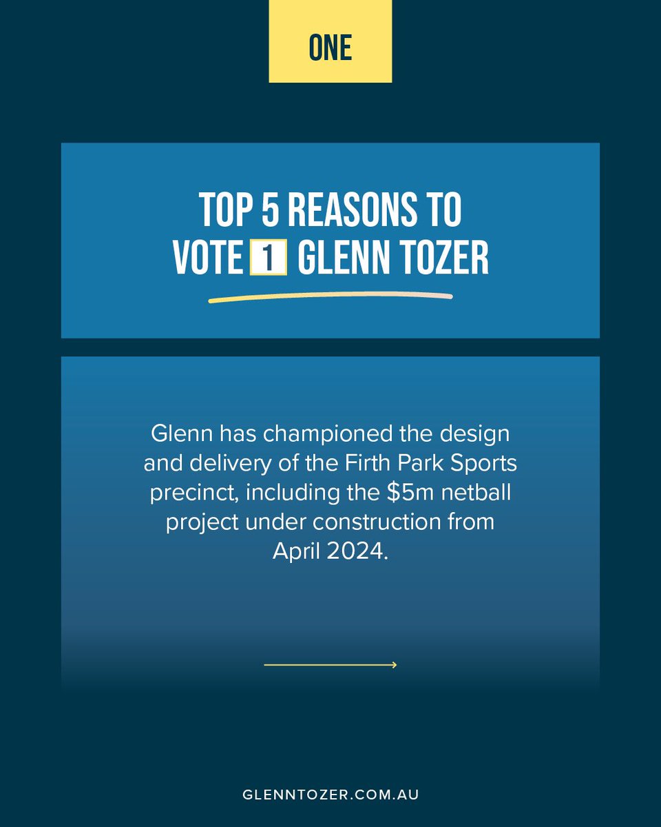 GlennontheGC's tweet photo. If you live in Division 9 at the City of Gold Coast, I’d love for you to #Vote1Tozer on March 16. https://t.co/87qw73jSIn