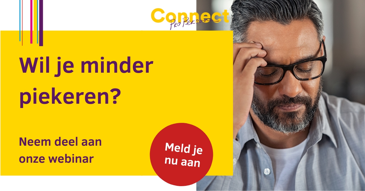 In de online voorlichting/workshop Minder Piekeren op donderdagavond 15 februari om 19.30 uur krijgt u informatie en tips om piekeren te verminderen. en u krijgt meer inzicht in uw eigen piekergedachten en hoe hiermee om te gaan. 

Meer info en aanmelden: propersonaconnect.nl/.../piekeren-v…