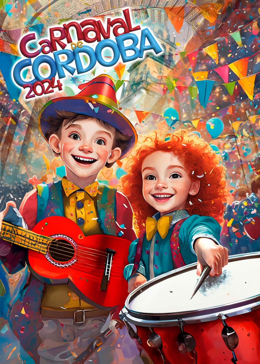 RafalcorS's tweet photo. Aiuda tuiter Córdoba 
¿Alguien conoce el autor del cartel oficial del Carnaval 2024? Es pa una cosa.
Gracias de guantemano https://t.co/q1YoCrrGRk