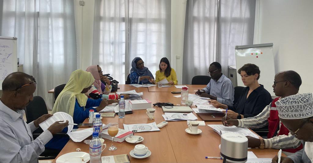 Thanks to the members of National IHL (International Humanitarian Law) workgroup in #Djibouti for vibrant conversation on regional IHL issues, including strengthening the IHL globally, digital threats in times of conflict and strengthening national IHL implementation