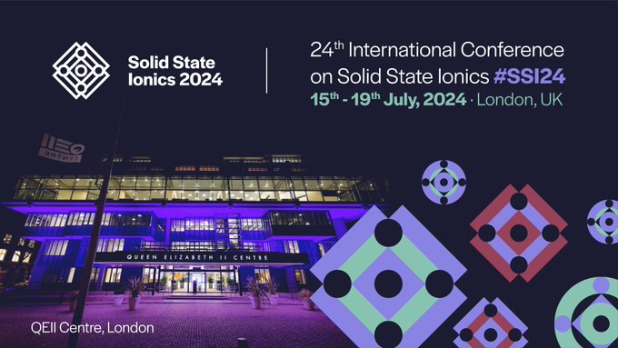 📢Deadline soon for oral abstracts for the Solid State Ionics #SSI24 Conference, London. Invited speakers incl @YingShirleyMeng @GreyGroupCam @Emjewls @prslaterchem @Janek_Lab_JLU @MRosaPalacin @IfanStephens @titiricigroup @scanlond81 & me! Details: ssi24.scito.org