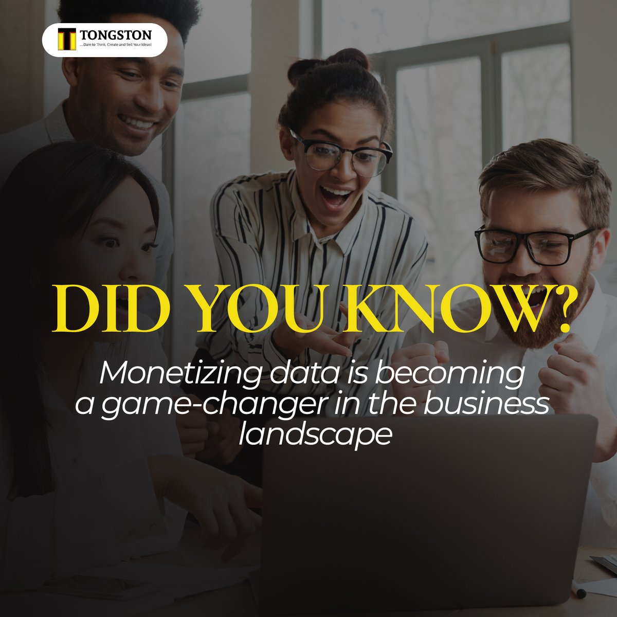 tongstoncompany's tweet photo. Companies are seizing the power of data to unlock new business opportunities.
Get in touch with us: https://t.co/tvrMoLHyoE
#MonetizingData #BusinessOpportunities #DataRevolution #InnovationInTheMaking #data #finance #business #entrepreneur #tongston #tongstoninsight #trend https://t.co/Ym6Srkdjol