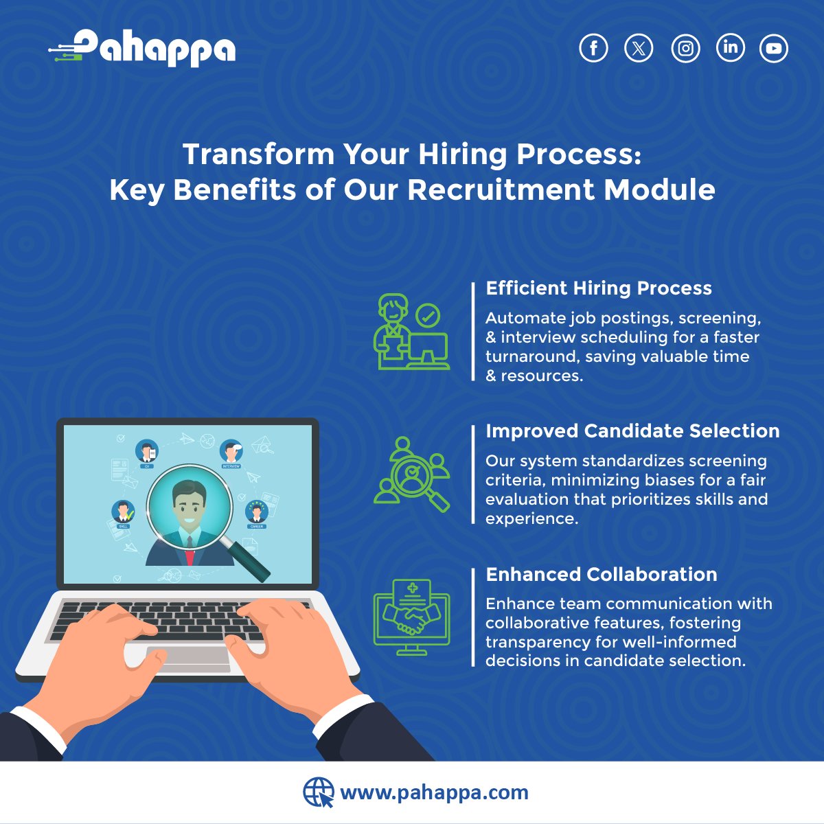 PahappaLtd's tweet photo. Ready to transform your hiring process? Our Recruitment Module is the game-changer you've been looking for! 🚀 Unlock key benefits for seamless transformations in talent acquisition. 💼
Contact us: https://t.co/YLP527FkIV
#PahappaHR #RecruitmentModule #pahappa https://t.co/ISEco3IxcZ