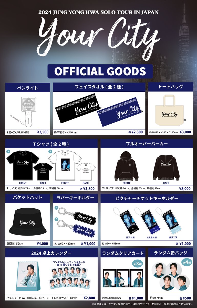 JUNG YONG HWA 2025 LIVE ヨンファソロコングッズセット① 2025 JUNG YONG HWA LIVE 'Director's Cut : Our Fine Days' IN JAPAN