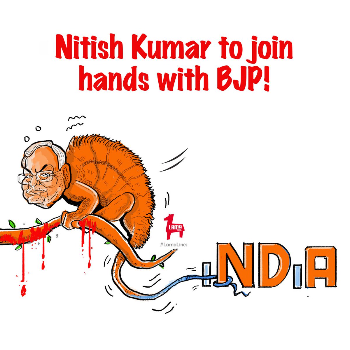LamaLines's tweet photo. A new species was found in the chameleon family called Nitileon 🦎
#NitishKumar #BiharPoliticalCrisis #NDA #NitishKumarRejoiningNDA https://t.co/kxMtC5K7Ud
