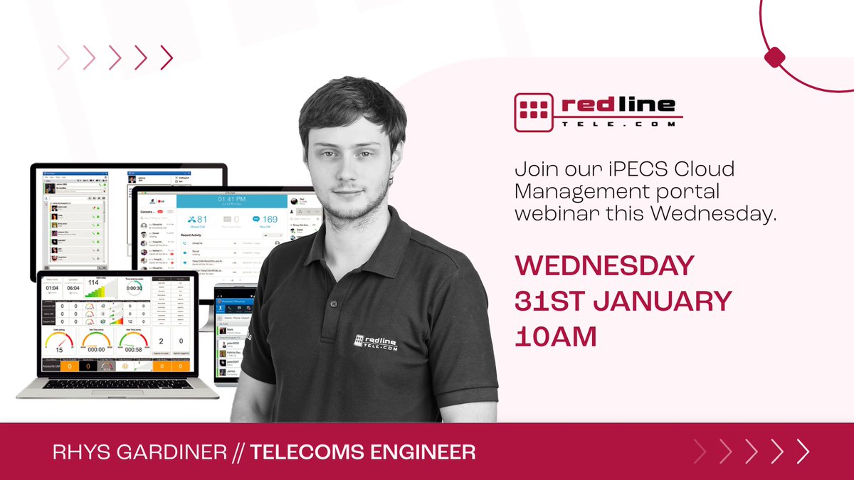 redlinehereford's tweet image. Only 2 days to go until our iPECS Cloud management portal webinar. Make sure you join us to ensure you're making the most out of this product.➡️Sign up here: events.teams.microsoft.com/event/6d1880a4…
#iPECSCloud