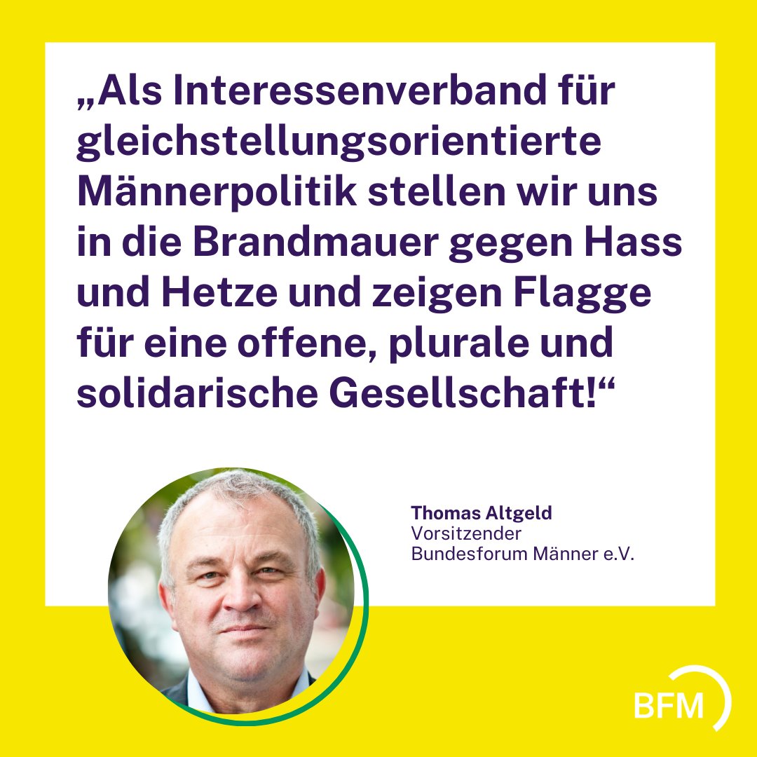 Bundesforum Männer e.V. (@bfmaenner) on Twitter photo Wir unterstützen den Aufruf gegen rechts „Hand in Hand: Jetzt solidarisch aktiv werden“. Am 3.2.24 ruft die Initiative zur Großdemo auf. Ab 13:00 Uhr wird in Berlin eine Menschenkette um das Bundestagsgebäude gebildet um zu signalisieren: #WirSindDieBrandmauer! <a href="/TAltgeld/">Thomas Altgeld</a> Wir unterstützen den Aufruf gegen rechts „Hand in Hand: Jetzt solidarisch aktiv werden“. Am 3.2.24 ruft die Initiative zur Großdemo auf. Ab 13:00 Uhr wird in Berlin eine Menschenkette um das Bundestagsgebäude gebildet um zu signalisieren: #WirSindDieBrandmauer! <a href="/TAltgeld/">Thomas Altgeld</a>