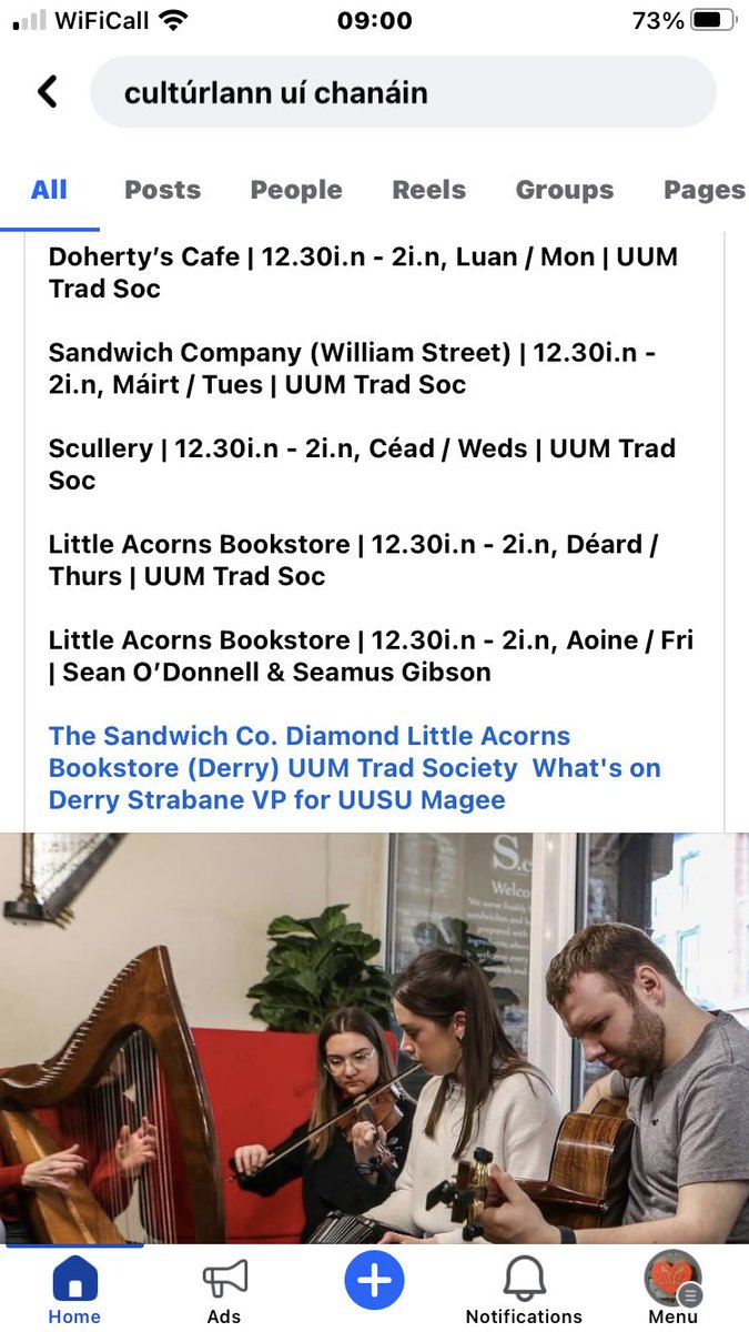 All welcome to a lovely afternoon Thurs & Fri 1&2 Feb 12:30-2pm in @LittleAcornsBks part of @culturlanndoire's amazing @imbolcfest with live traditional music from #UUMTradSociety #SeanODonnell & #SeamusGibson. At the last one we had dancing babies & dogs! Free admission 🎶🎻💚