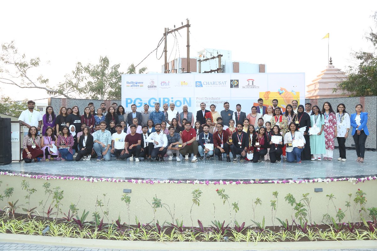 @gsbtm celebrated the 3rd PG-GIBioN event at @RKUniversity by inviting postgraduate students from the state. We were delighted to see the enthusiastic participation from different colleges across the state, who witnessed exciting competitions. Presenting some glimpses of event.