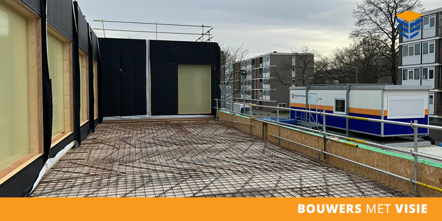STEPHANUSSCHOOL | In R'dam realiseren we in opdracht van RVKO de nieuwbouw van de Stephanusschool. Inmiddels liggen de vloeren, staat de staalconstructie en zijn de gevels gevuld met HSB-elementen. Het beloofd een mooi eindresultaat te worden!
ontwerp: Architectenbureau No Label