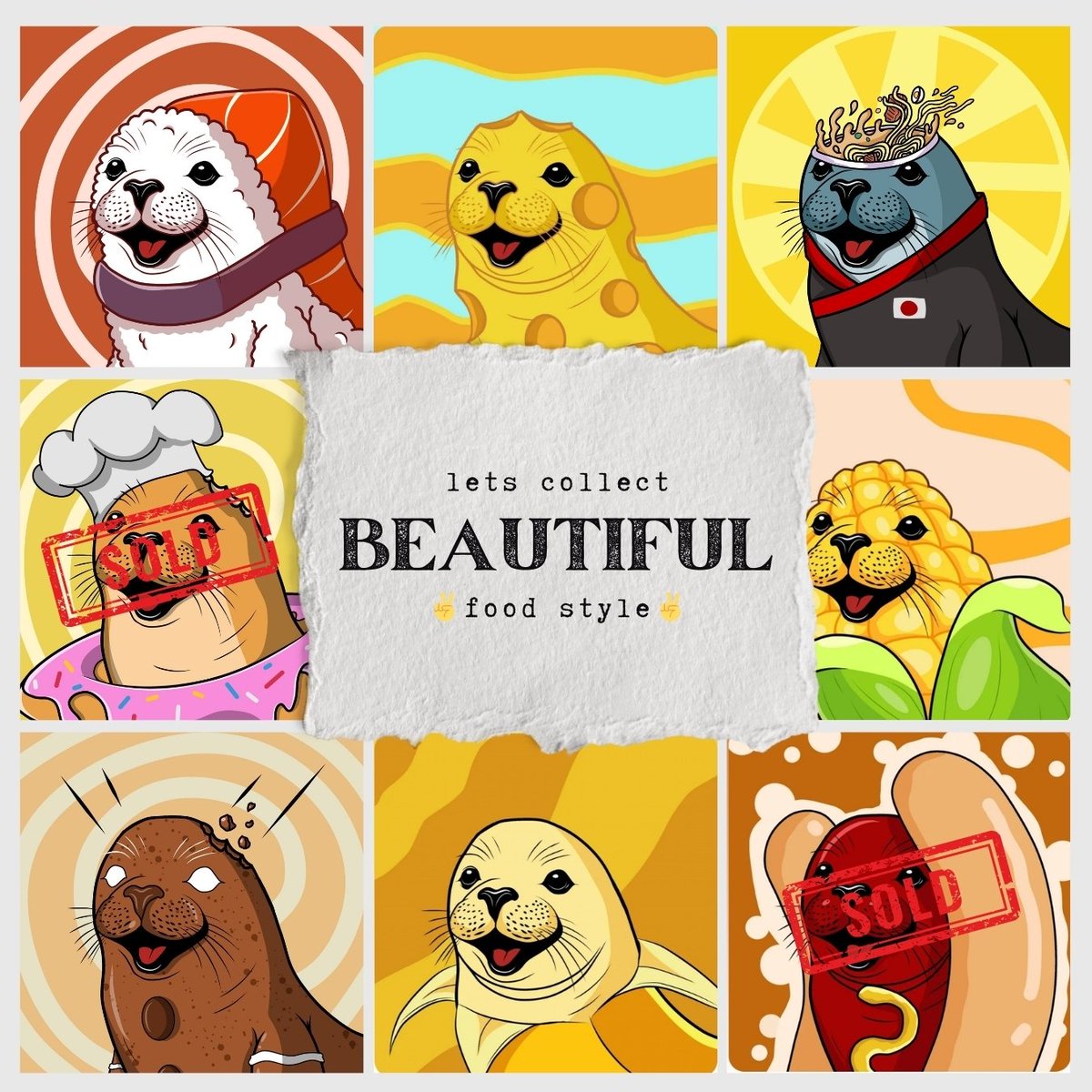 Good morning everyone 🌄🙋
✅Still Available✅
🦭Food style🦭
💸Low price 💵 (polygon)
🔗Link: opensea.io/collection/hap…
follow: <a href="/LilEgoStar/">LilEgo</a> <a href="/MetaM00/">MetaMú.base.eth⌐◨-◨</a> <a href="/fogRa9fgbgJ73dd/">doge존버</a> <a href="/kriptoeKiezr/">David McTigue Sr.</a> <a href="/pepo_pon_pepon/">Pepo🌱</a>
Grab your favorite food now🦭
#NFTCommunity #PolygonNFT #NFTartist #VERTICALNFT