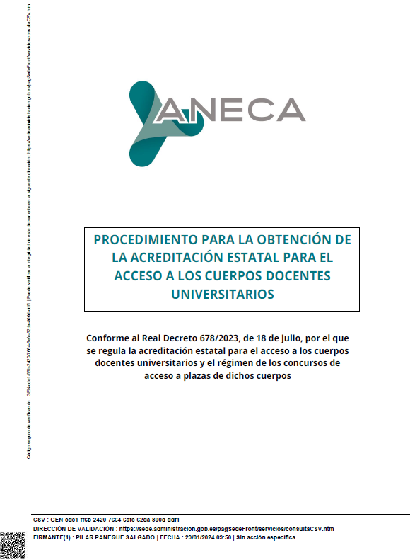 🔴Publicado el nuevo Procedimiento de acreditación estatal para profesorado funcionario (TU y CU): aneca.es/web/guest/-/pu… ⭕️De aplicación a partir del 01/04 ⭕️Documentación mínima (principio de veracidad) ⭕️Aportación de CV breve (CVN) #RDacreditacionANECA #LOSU #ACADEMIA2024