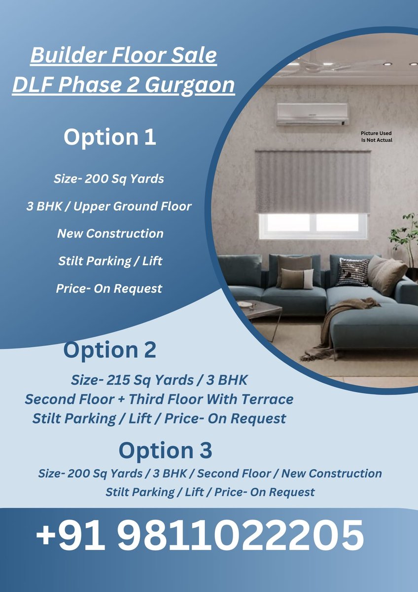 SettlersIndia's tweet image. Contact  Us
+91 9811022205/ +91 9990065550
Email: settlersindia@gmail.com  
website: settlersindia.com 

settlersindia.com/properties/3-b…

settlersindia.com/properties/bui…

settlersindia.com/properties/3-b…

#builderfloor #floorsale #gurgaon #dlfphase2 #3bhk