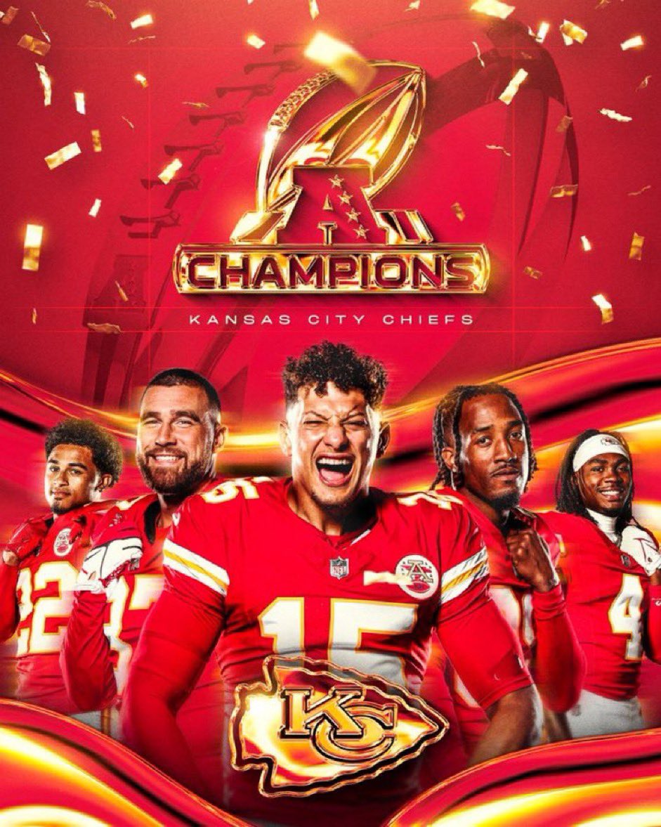 Didn’t heed the warning 🏈! If you want to be the MAN, you must BEAT the man. #KansasCityChiefs #SuperBowlLVIII #vegasbound @PatrickMahomes @tkelce #Kelce #Mahomes
