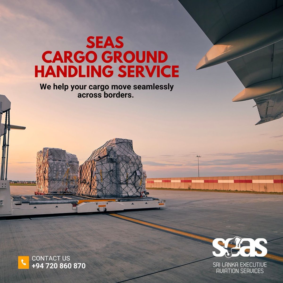 SEASaero's tweet image. SEAS Cargo Handling Services prioritizes the safety and security of your shipments. Our experienced team ensures that your cargo is handled with care, from the moment it arrives until it reaches its destination. #SEAS #CargoSafety #TopPriority

📞 +94720860870
✉️ sales@seas.aero