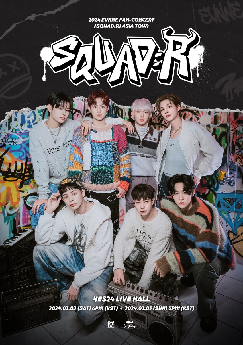 EVNNE_official's tweet photo. 2024 EVNNE FAN-CONCERT [SQUAD:R] ASIA TOUR IN SEOUL
 
🎤공연 일시 - 2024년 3월 2일(토) 18:00 - 2024년 3월 3일(일) 17:00 🎤공연 장소: 예스24 라이브홀 🎤 티켓 예매처 - yes24 ticket(예스24티켓)
 
🔗 https://t.co/4kOX8OJ0BK
 
#EVNNE #이븐 #2024_EVNNE_FANCONCERT  #SQUAD_R https://t.co/sbGX7hZv9b