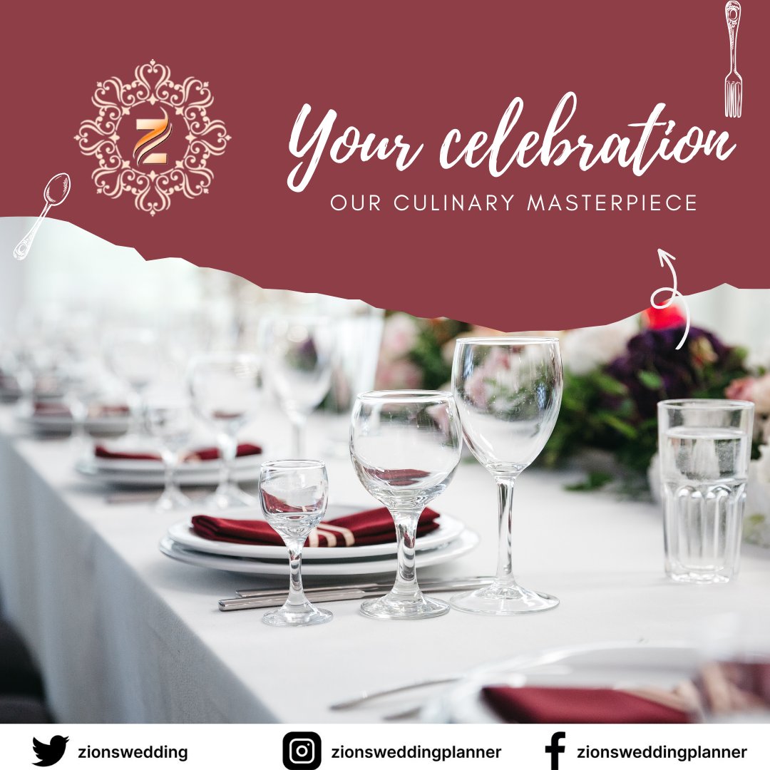 Elevate your events to a culinary experience that leaves a lasting impression. From elegant weddings to corporate gatherings, we cater to your every palate desire. 🎉👩‍🍳 #CulinaryCraftsmanship #EventElegance #CateringPerfection #WEDDINGPLANNER #wedding #zionswedddingplanners