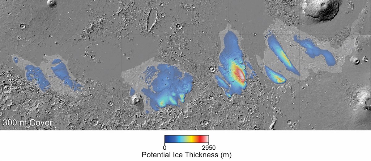 EliBonora's tweet photo. La sonda veterana Mars Express #MEX dell'#ESA ha scoperto un'abbondanza di #ghiaccio d'acqua sepolta sotto l'equatore di #Marte https://t.co/AxZGqBO1bQ https://t.co/G68YN2YC1V