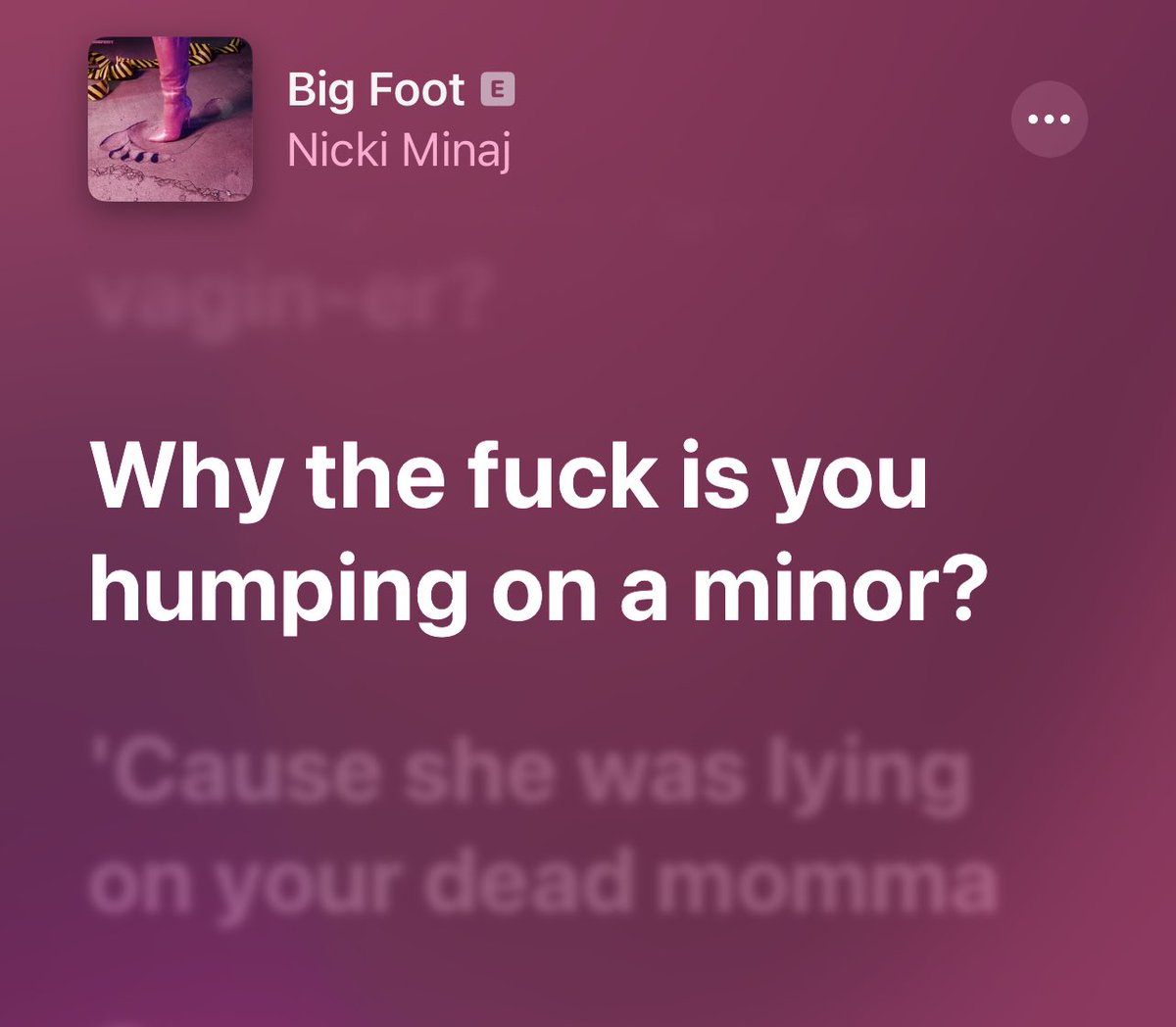 Is she dissing her husband???😭😭 #CancelNickiMinaj #BIGFOOT