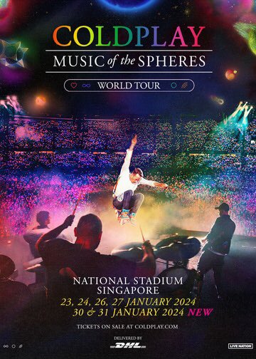 arfdy12's tweet photo. WTS - Want to Sell
COLDPLAY Music of The Spheres - Singapore
30 January 24 (Tuesday)
Singapore National Stadium
General Standing
You can queue with me if you’re afraid being scammed. We are going to enter the stadium together.
#ColdplaySingapore #ColdplaySG #COLDPLAYinSG https://t.co/WVftakN9iA