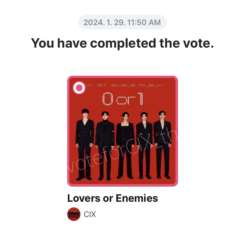 voteforCIX_th's tweet photo. [🚨] วันนี้งานโหวต 2 รายการจะปิดโหวตแล้วนะคะ ฟิกซ์อย่าลืมลงโหวตให้ #CIX กันนะ👇
🗳SHOWCHAMPION (Pre-vote) 
     📌(13.00 น.)
🗳MCOUNTDOWN ep.827 (Pre-vote) 
     📌(19.59 น.)
#CIX #씨아이엑스 #FIX
#0_or_1 #Lovers_or_Enemies 
#ฟิกซ์โหวต https://t.co/H0ddBkkAbW