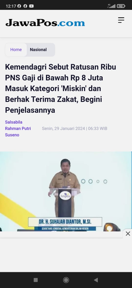 Sudah masuk kah ke kondisi orang-orang banyak yg ga mau Nerima sedekah?