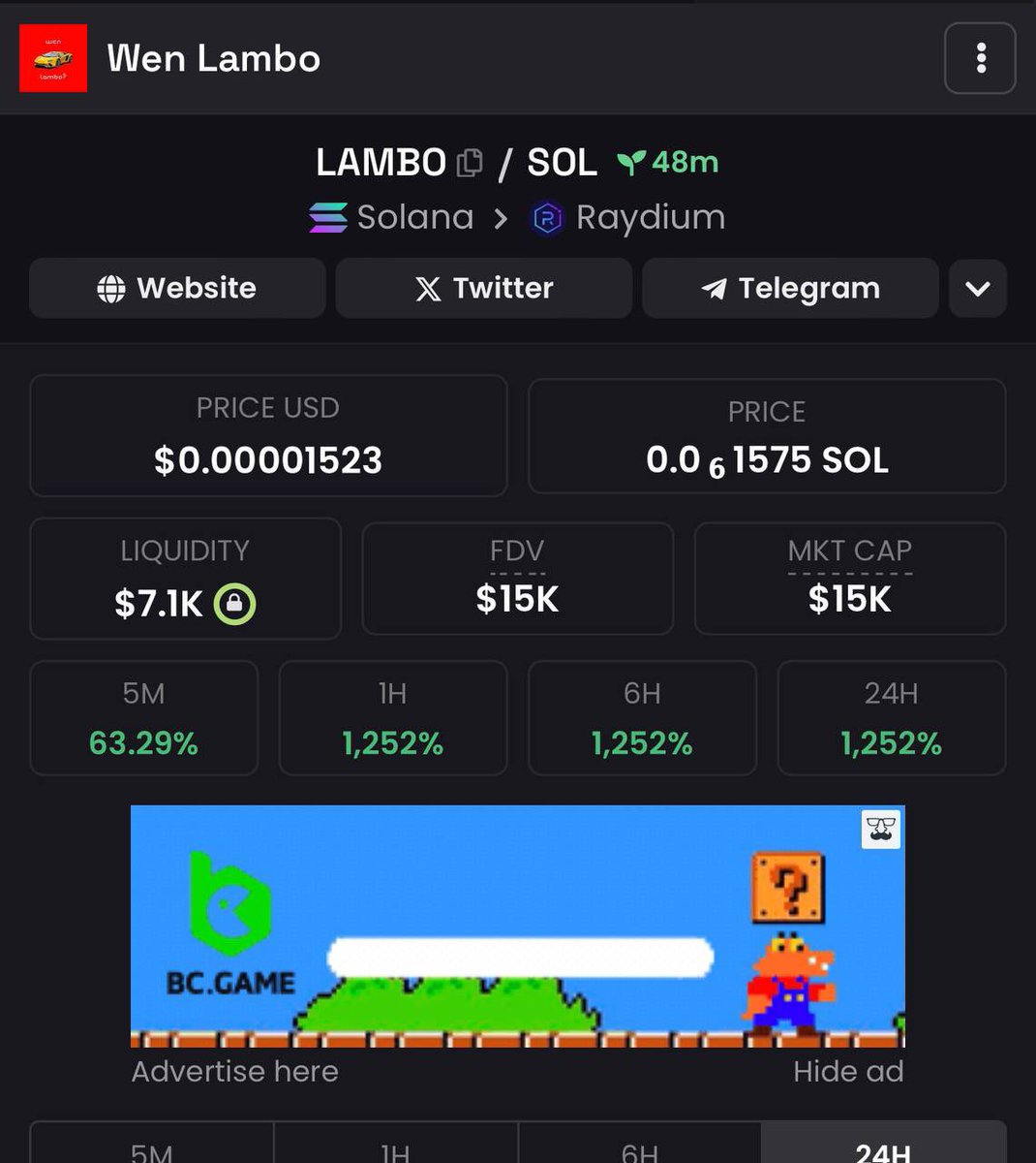 wenlambosol's tweet photo. $LAMBO have updated @dexscreener within a matter of minutes from launch - as fast as that fresh $LAMBO you’ll be getting through this bull run, spearheaded by your token - #WENLAMBO https://t.co/2Lw879ZthG