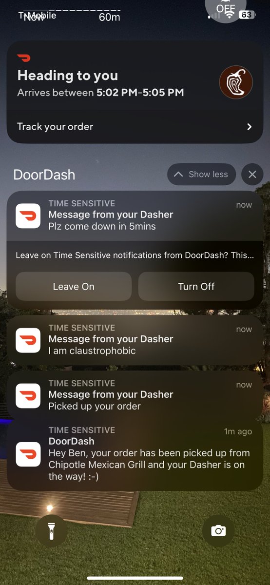 whats goin on with doordash today man like what 😭
