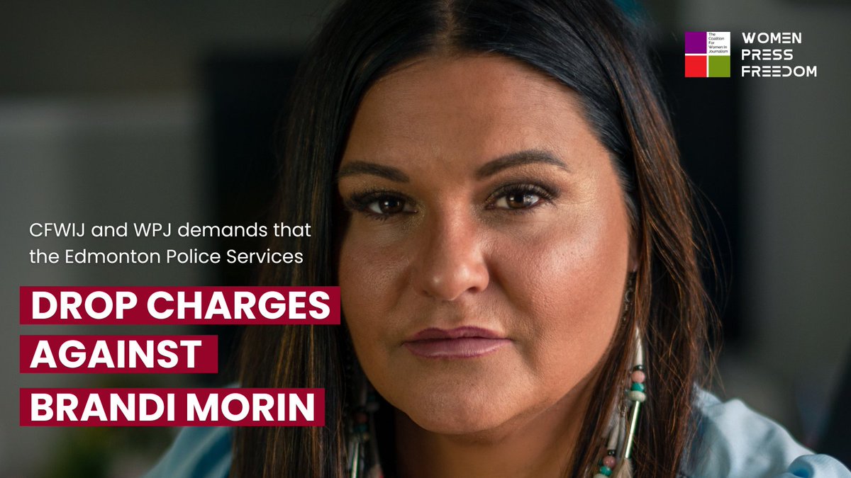 #Canada: #CFWIJ and #WPF is joining the @caj press conf on 29 Jan 12PM EST to demand that Edmonton police #DropTheCharges against @Songstress28. Speakers include: @pressfreedom, @RSF_inter, @IndigenousJA, @jhrnews, @AmnestyNow, @ricochet_en. Register: caj.ca/programs/event…