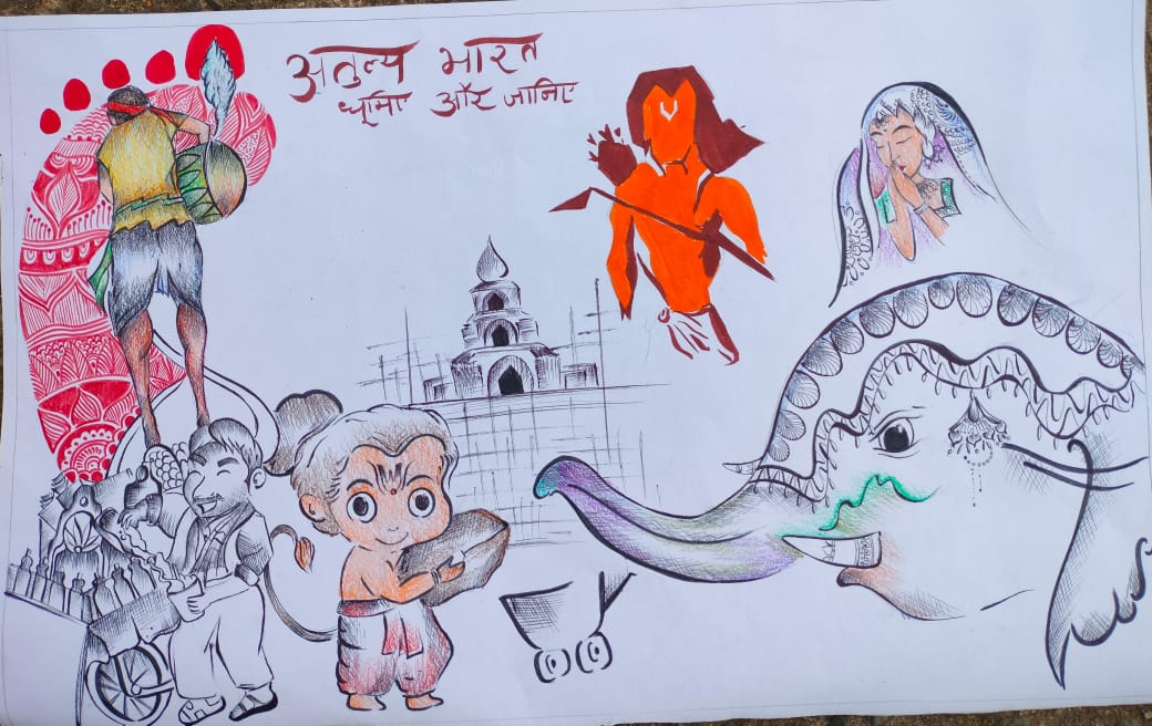 kvumroi's tweet photo. KV Umroi Celebrated 'Pariksha Pe Charcha'. Students participated in painting competition and expressed their ideas https://t.co/2liIdvfUsR