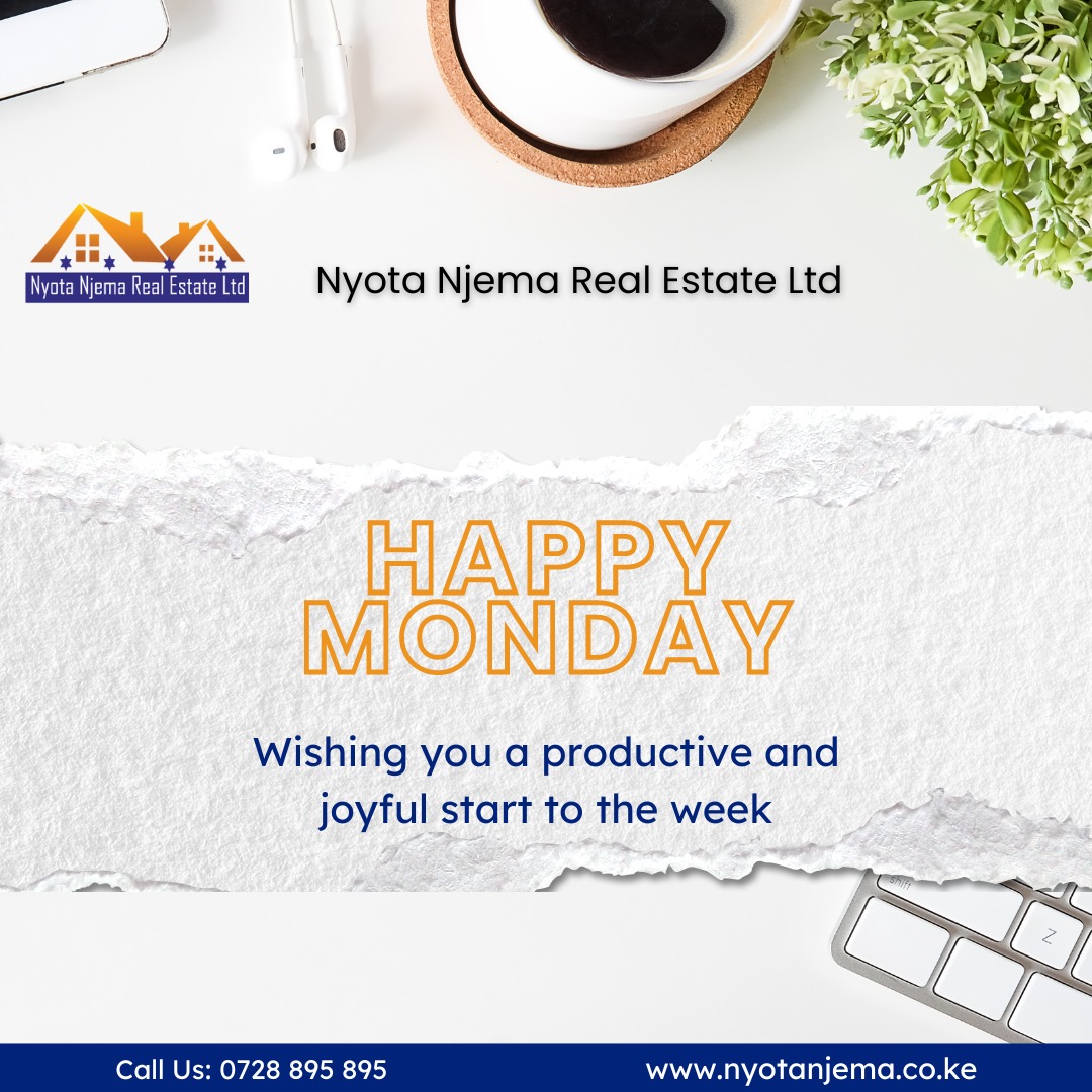 Hello Monday! Let's make this week amazing!
#HelloMonday #nyotanjemarealestate #CheckDM #Muthoni #MeganTheeStallion #Wakadinali #Mnangagwa