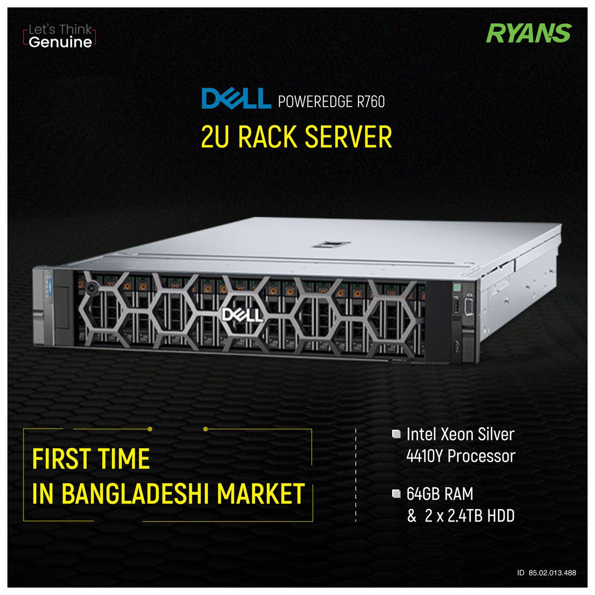 RyansComputers's tweet image. Exciting news! Dell Poweredge R760, the powerhouse 2U Rack Server, has landed in the Bangladeshi market for the first time! 
More details: ryanscomputers.com/dell-poweredge…
☎ +8809638442121

#RyansComputers #DellPoweredge #ServerUpgrade