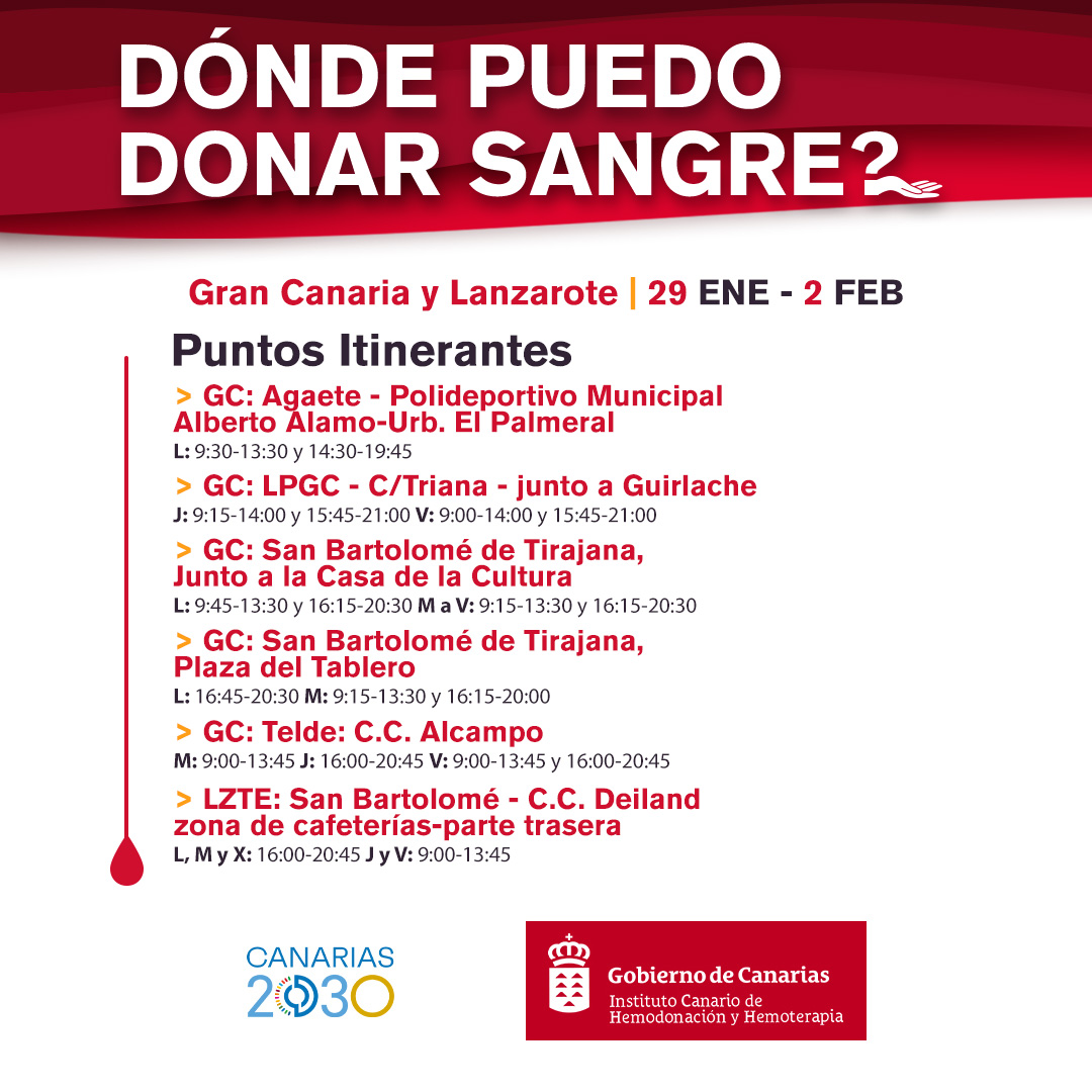 ichhCanarias's tweet photo. ¡Tu valentía marca la diferencia en Gran Canaria y Lanzarote! 📍 Encuentra tu punto itinerante más cercano y haz que tu donación sea la historia de esperanza que alguien está esperando. ¡Tu contribución cuenta! 🩸 #DonaSangre #SalvaVidas https://t.co/PotwYFznhy