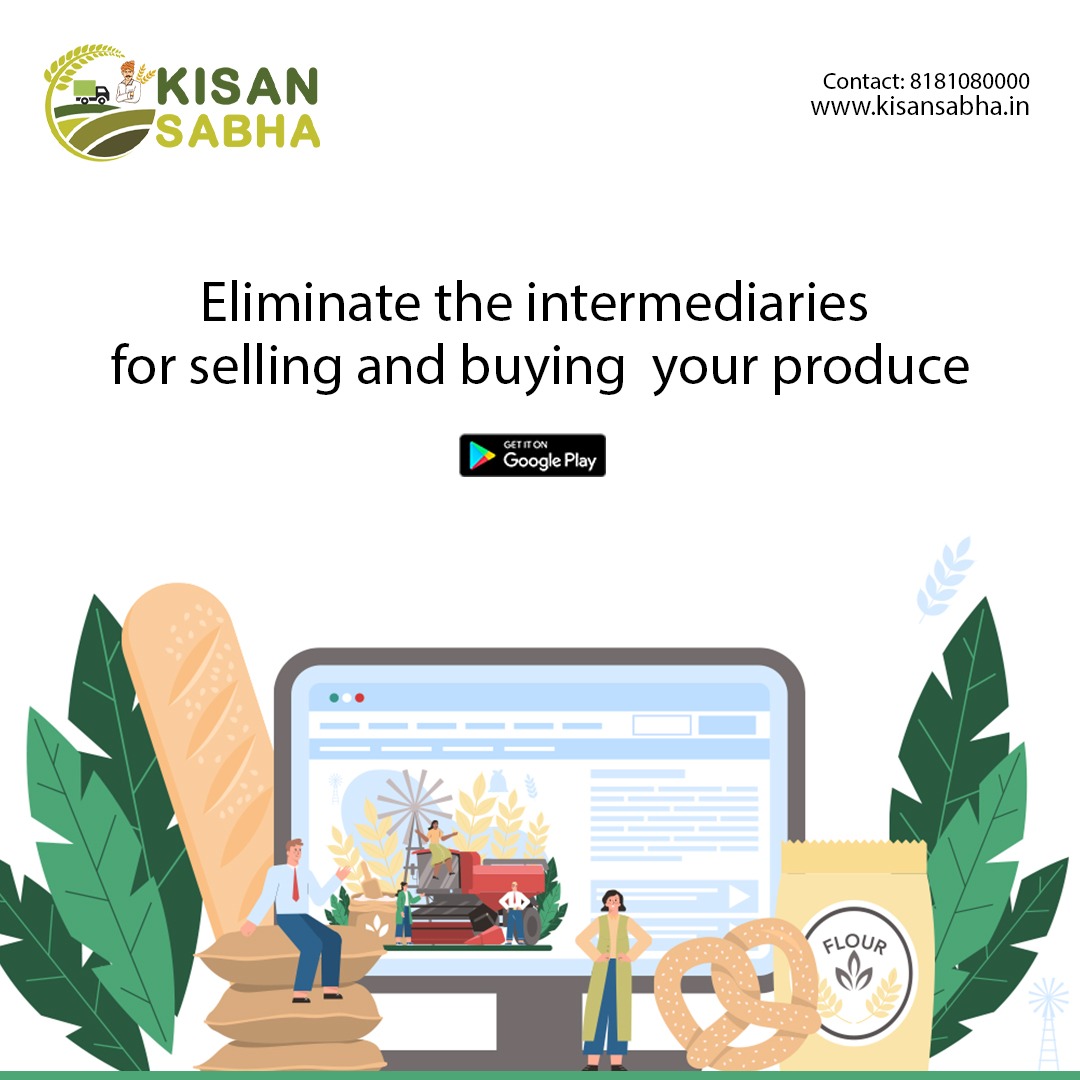 Cut out the middlemen and take control of your selling and buying experience with Kisan Sabha. 

Visit kisansabha.in for more info !!!
Contact us - 8181080000

#KisanSabha #AgricultureRevolution #FarmTech #FutureOfFarming #growwithtech #smartfarmin