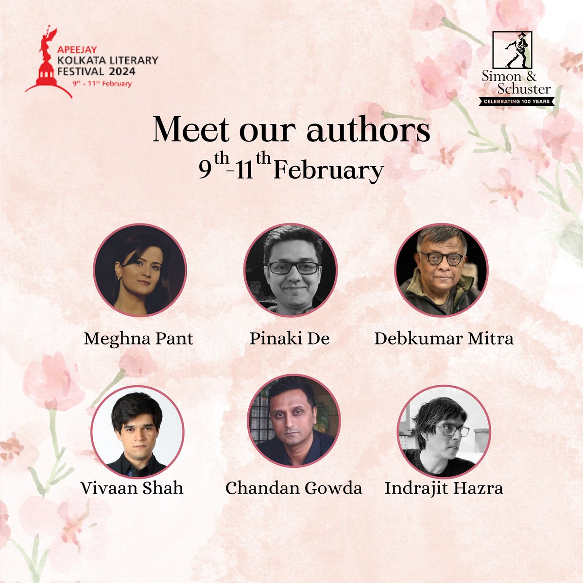SimonSchusterIN's tweet image. Meet our authors at one of the biggest literary festivals @theaklf from 9th-11th February! Don&apos;t forget to check the programme for their respective sessions.

#aklf #apeejaykolkataliteraryfestival #literaryevent #literaturelover #MeetTheAuthor