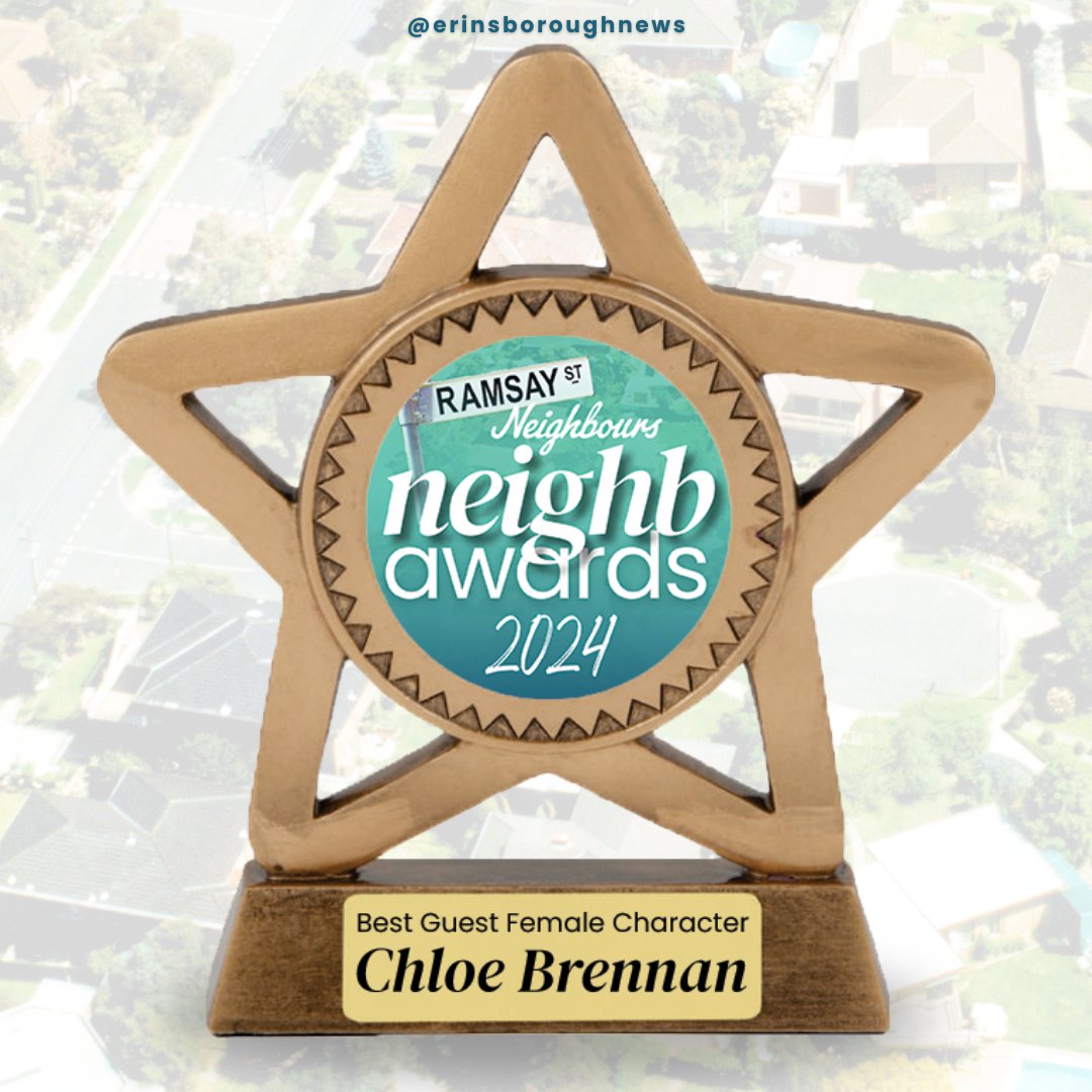 TheNeighbAwards's tweet photo. 🏆 THE NEIGHBAWARD FOR BEST GUEST/RECURRING FEMALE CHARACTER GOES TO…

🩷CHLOE BRENNAN🩷 

#Neighbours #NeighbAwards2024 #NeighbAwards https://t.co/kSlGrZ4UC0