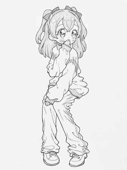 たくゆいのプロの皆さんが既に沢山のたっくんのジャージを借りるゆいちゃんを描いてるだろうとは思いつつも(そして私も見たら♡⇄してそうなんだけど)頭に浮かんだのでどうしても描きたくて…
けっこう身長差あるからさぞダボダボかと…ダボダボはダボダボであるほど『良』なので… 