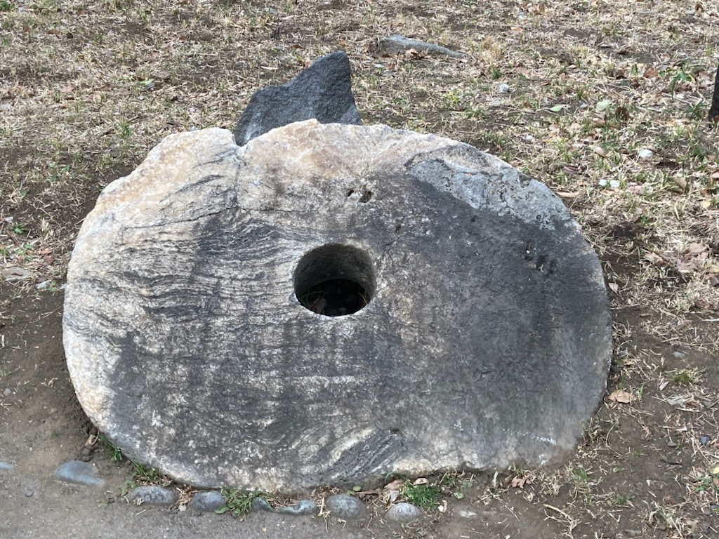 この石は、大正14年に南太平洋ヤップ島から寄贈された「石貨（石の貨幣