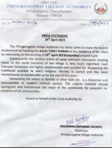 Gooner_Homer's tweet photo. 🚨🛕DID YOU KNOW ?
On 29th April , 2023 the Very First Instance of an Attack on a Religious place in the #ManipurViolence happened in Churachandpur Thingkangphai Village when  KUKIS DESECRATED a MEITEI TEMPLE!

This very act sowed the seeds of hatred and acts of desecration toward the other's religious place, and cultural identity that is currently happening back and forth between Kukis and Meiteis in Manipur

Let's condem such attacks from both sides if we are to give peace a chance!

#ManipurFightsBack #kukiatrocities #KukiWarCrimes @AbhijitChavda 
@AskAnshul @MumbaichaDon @ramindesai
@kartikeya_1975  @RajatSethi86 @DivyaSoti
@MNageswarRaoIPS @TanushreePande