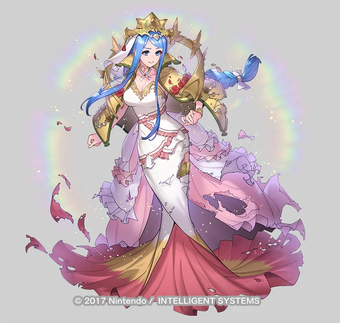 ファイアーエムブレムヒーローズにて、神階英雄「遥空の神竜 ルミエル」のイラストを描かせていただきました! 7周年のお祝いイラストも描いておりますので併せてどうぞよろしくですー!#FEヒーローズ #FEHeroes 