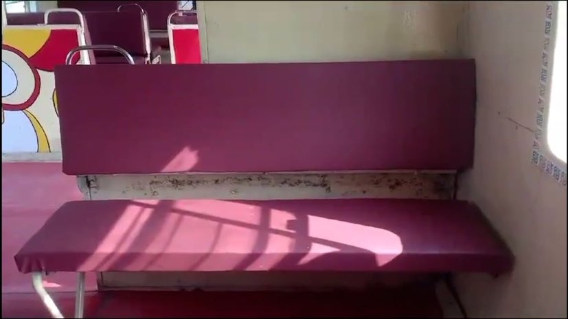 bengalwithrohit's tweet photo. Eastern Railway introduces the first-ever #FirstClassCoach on the #Sealdah to #Ranaghat Ladies Special Train! This marks a historic moment for the railway, as it is the first time such a coach has been introduced in the region. The maximum fare is 110rs & minimum fare is 25rs. https://t.co/2hTUdta72O