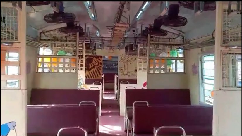 bengalwithrohit's tweet photo. Eastern Railway introduces the first-ever #FirstClassCoach on the #Sealdah to #Ranaghat Ladies Special Train! This marks a historic moment for the railway, as it is the first time such a coach has been introduced in the region. The maximum fare is 110rs & minimum fare is 25rs. https://t.co/2hTUdta72O