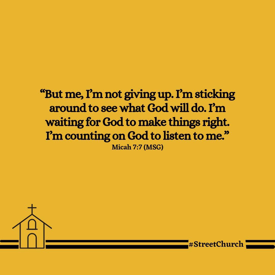 As children of God, we no get alternatives to God. Na why we no dey give up and we hold on to our father because na only him fit save us. 

Make up your mind today say you go dey with God till him answer you. Don't give up.

Have a great week ahead ✌🏽