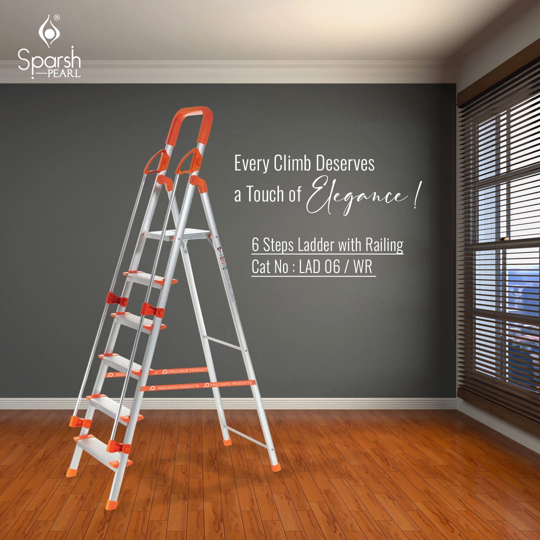 SparshPearl's tweet image. Ascending new heights with style! 
Elevate your space with the Sparsh Pearl's 6-Step Ladder featuring a sleek design and sturdy railing. Step up your game in home decor and functionality! 

#SparshPearl #StepUpInStyle #HomeEssentials #InteriorInspiration #6stepladder