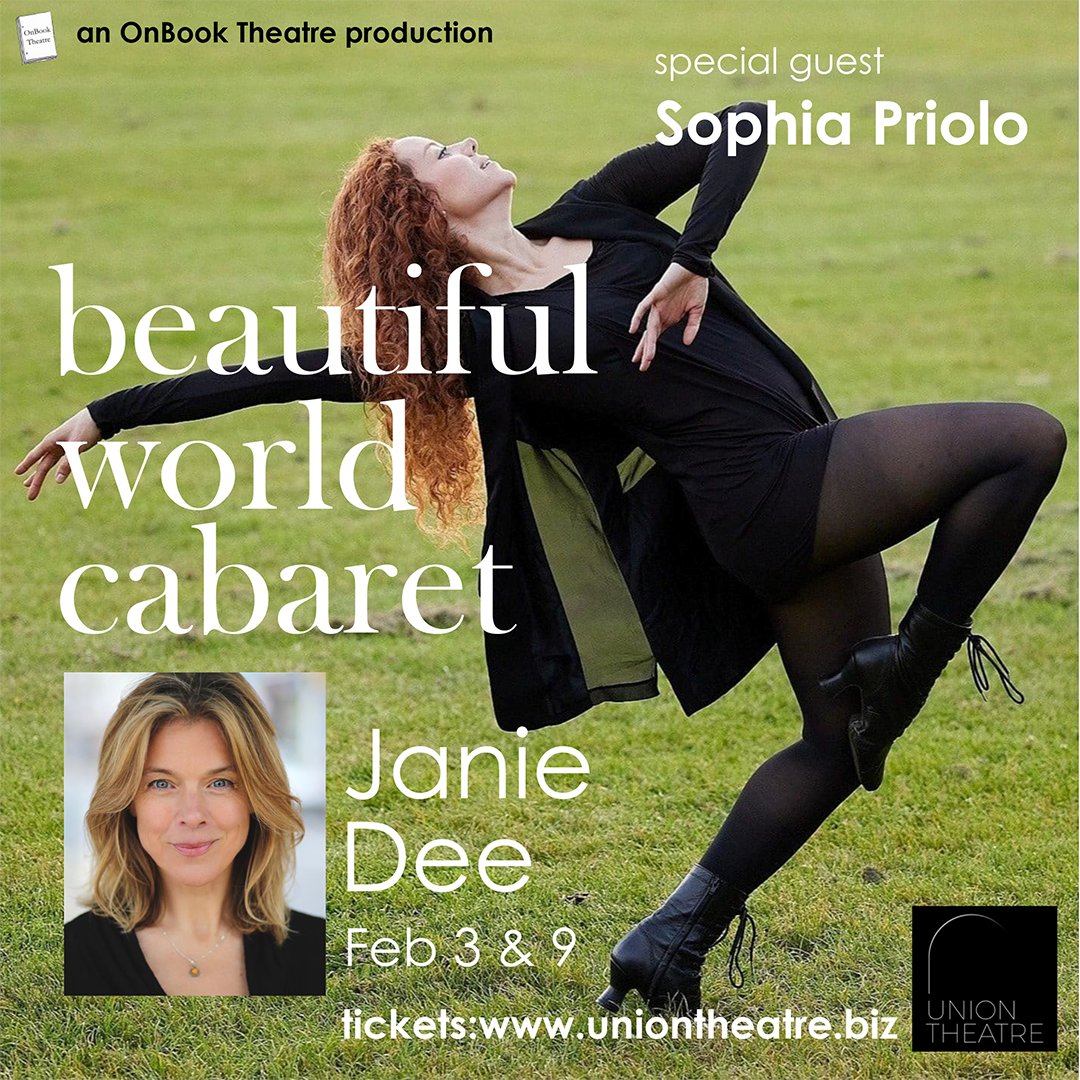 OnBook Theatre (@onbooktheatre) on Twitter photo We are delighted to announce that actor, dancer and movement director <a href="/sophia_priolo/">Sophia Priolo</a> is joining @janiedee16 for our "Beautiful World Cabaret" on Feb 3rd and 9th @theuniontheatre
Ticket link:
uniontheatre.biz/show/beautiful…
photo credit: Erik Lundqvist We are delighted to announce that actor, dancer and movement director <a href="/sophia_priolo/">Sophia Priolo</a> is joining @janiedee16 for our "Beautiful World Cabaret" on Feb 3rd and 9th @theuniontheatre
Ticket link:
uniontheatre.biz/show/beautiful…
photo credit: Erik Lundqvist